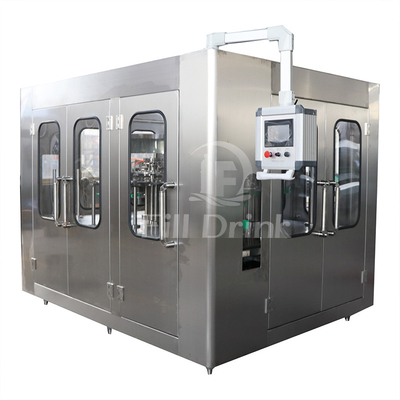Máy chiết rót đồ uống có ga 4000BPH 3 trong 1 Máy đóng chai Monoblock Van chính xác
