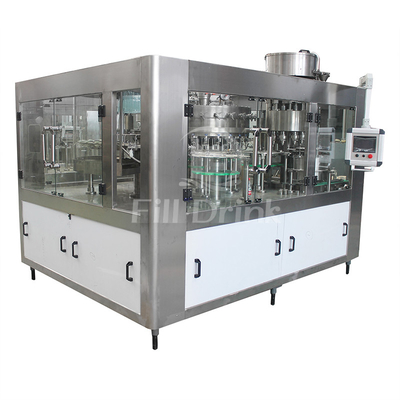 Máy chiết rót nước ngọt có ga 6000BPH Máy làm soda hoàn toàn tự động Chai nhựa