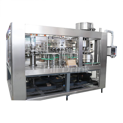 Máy chiết rót đồ uống có ga PET Chai 3 trong 1 Máy chiết rót chất lỏng Monoblock
